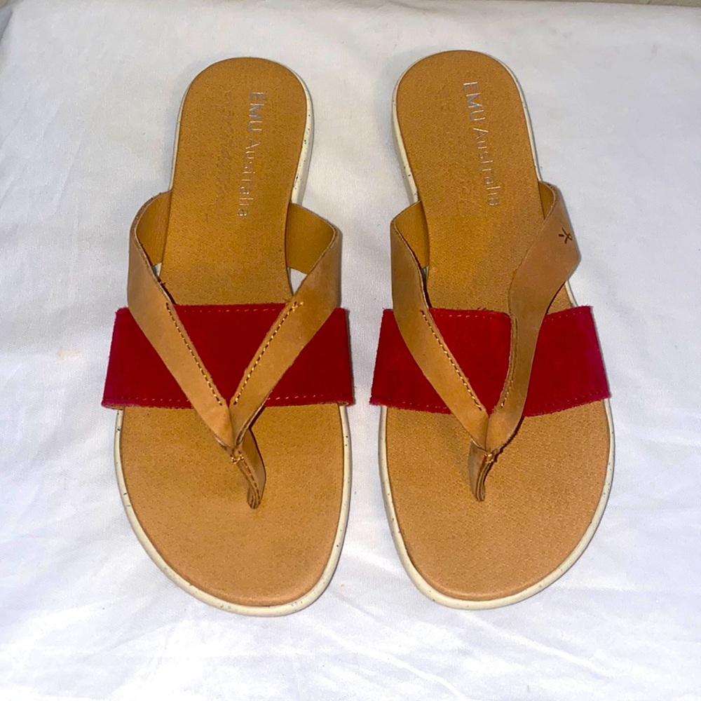 Emu Australia Ever Natural Wenona Thong Sandal Sz 10 $89 LIKE NEW 🤩